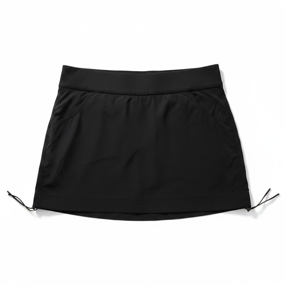 Columbia Omni-Shield Skort Women's XL Black Hiking Skirt Activewear Pockets